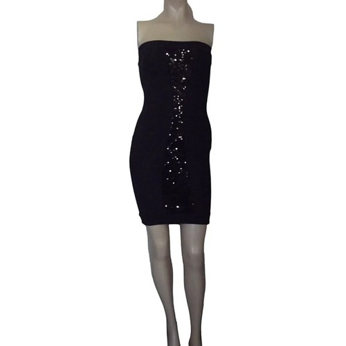 Quontum black strapless - black,