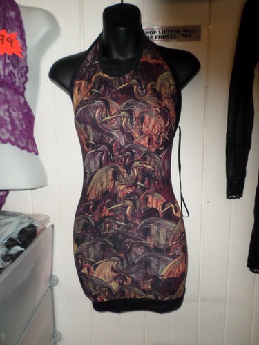 Quontum printed halter mini - quontum,